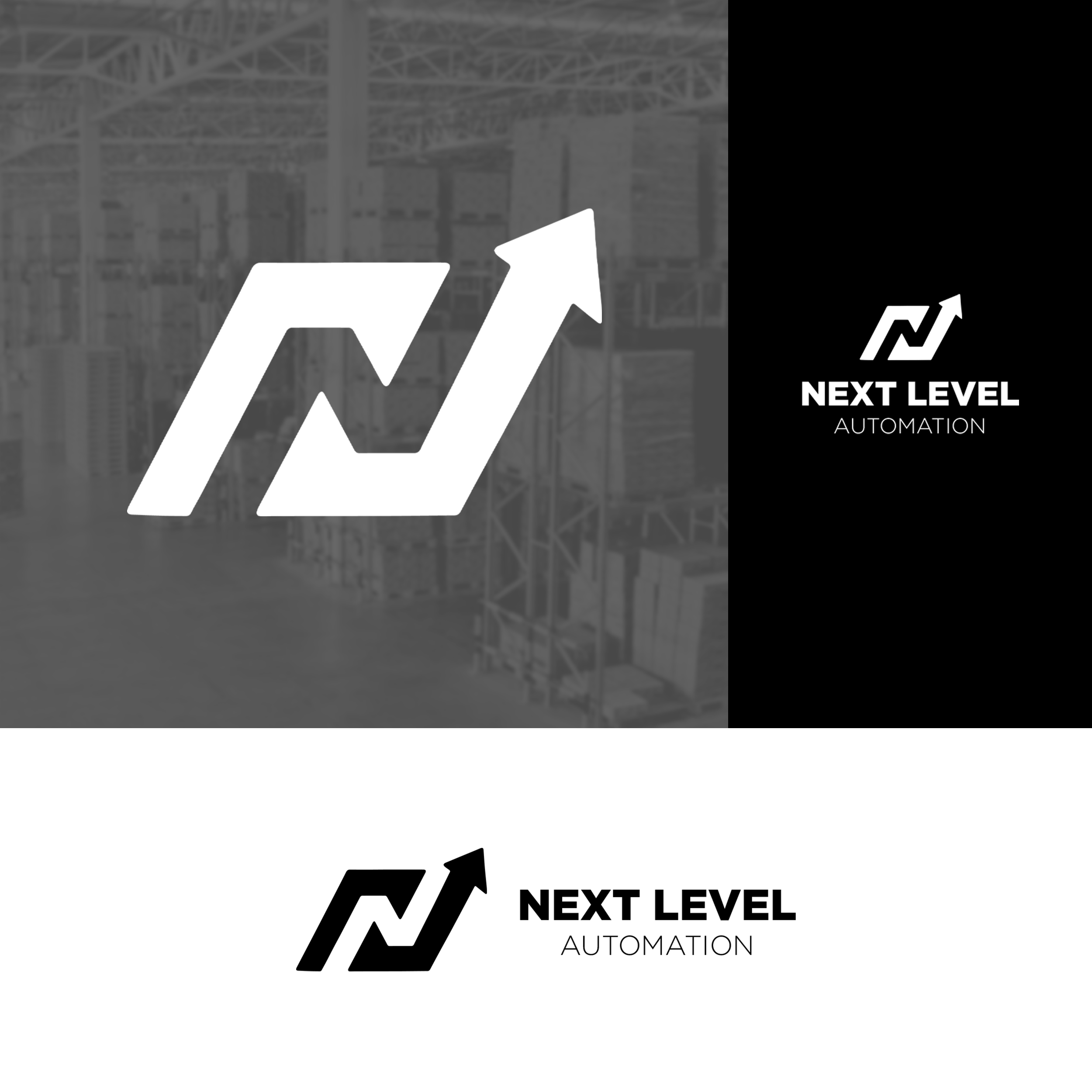 Next Level Automation Logo Identity by Wise Media