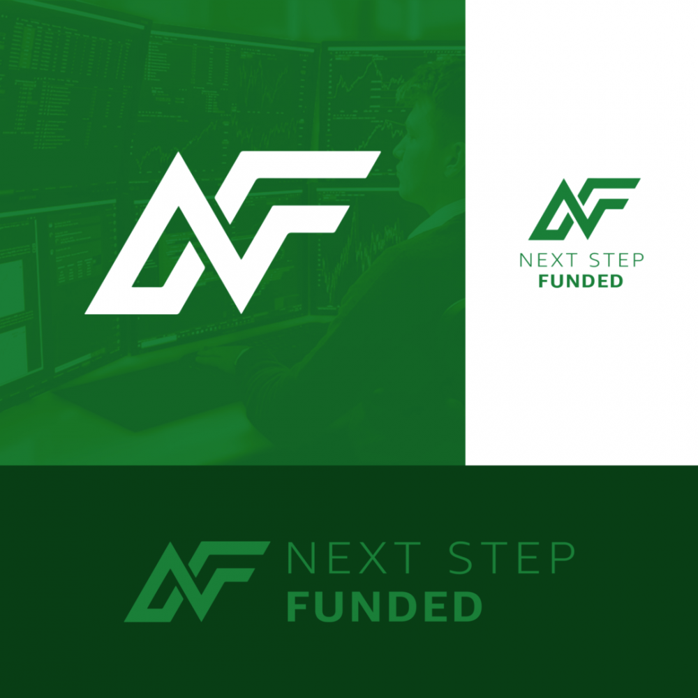 Next Step Funded Logo Identity by Wise Media